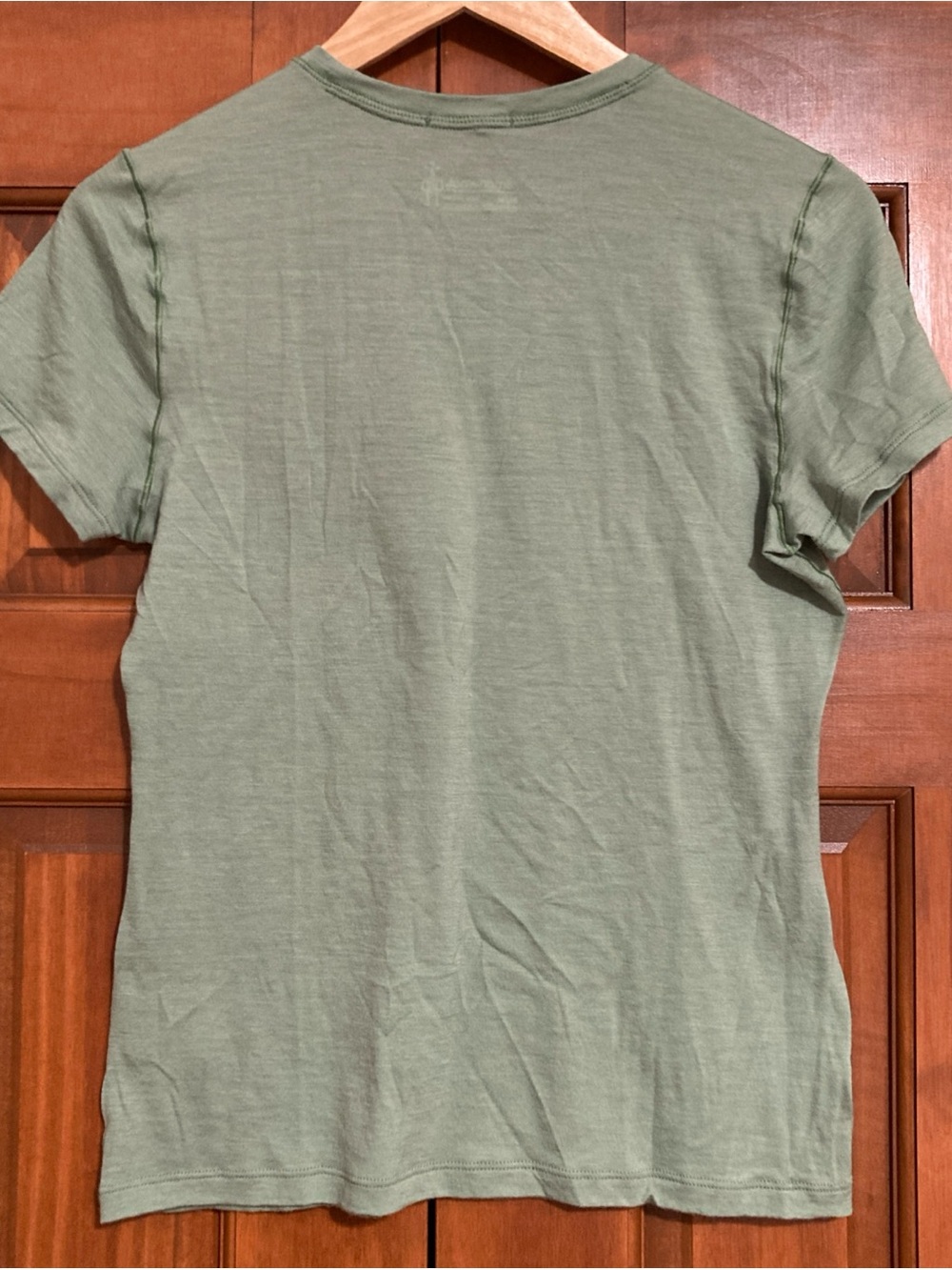 Smartwool Green merino wool stretch Short Sleeve base layer top women’s medium - Picture 2 of 6